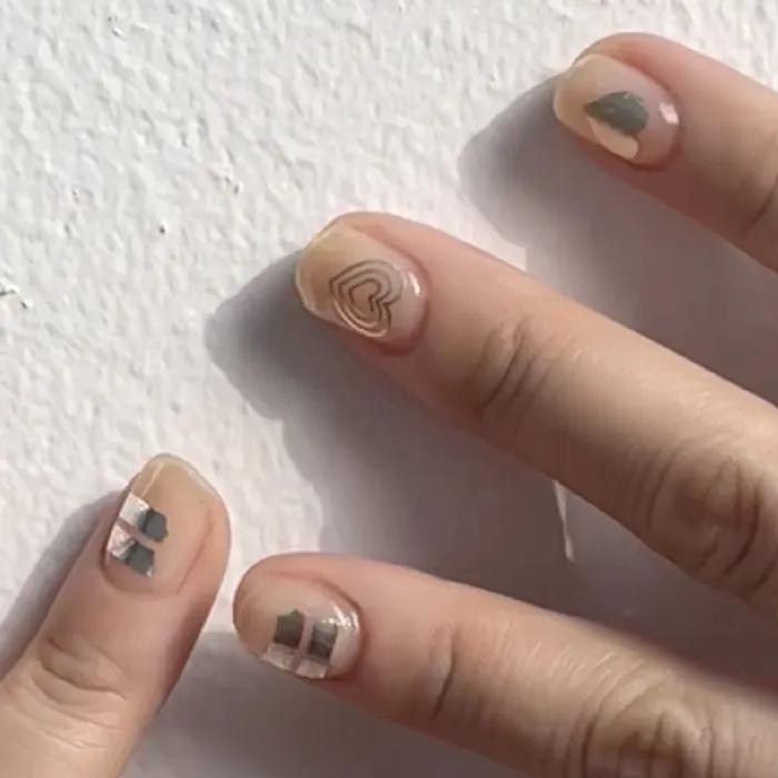 Silver Planet Gel Nails