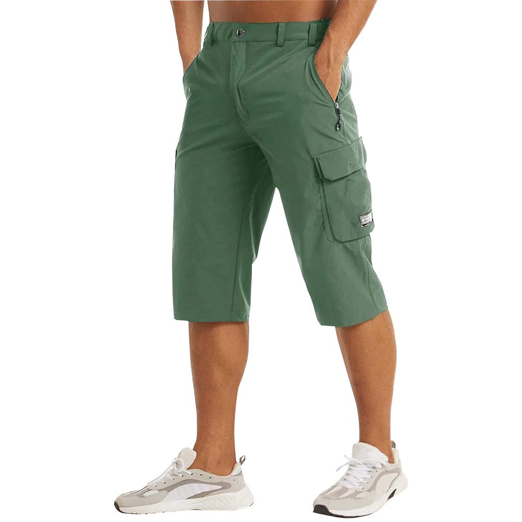Pánské ležérní barvy Outdoors Pocket Beach Work Kalhoty Cargo Shorts Kalhoty