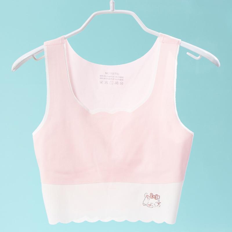 Summer girls developmental underwear girls modal children s small vest anti-bumping first stage student bra s ( 22.5-32.5kg )