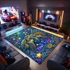 1PC Custom Name Ocean Turtles Romance Theme Floor Mat Ideal for Living Room, Game Rooms, Office, Bedroom,Floor Mat Playful Design