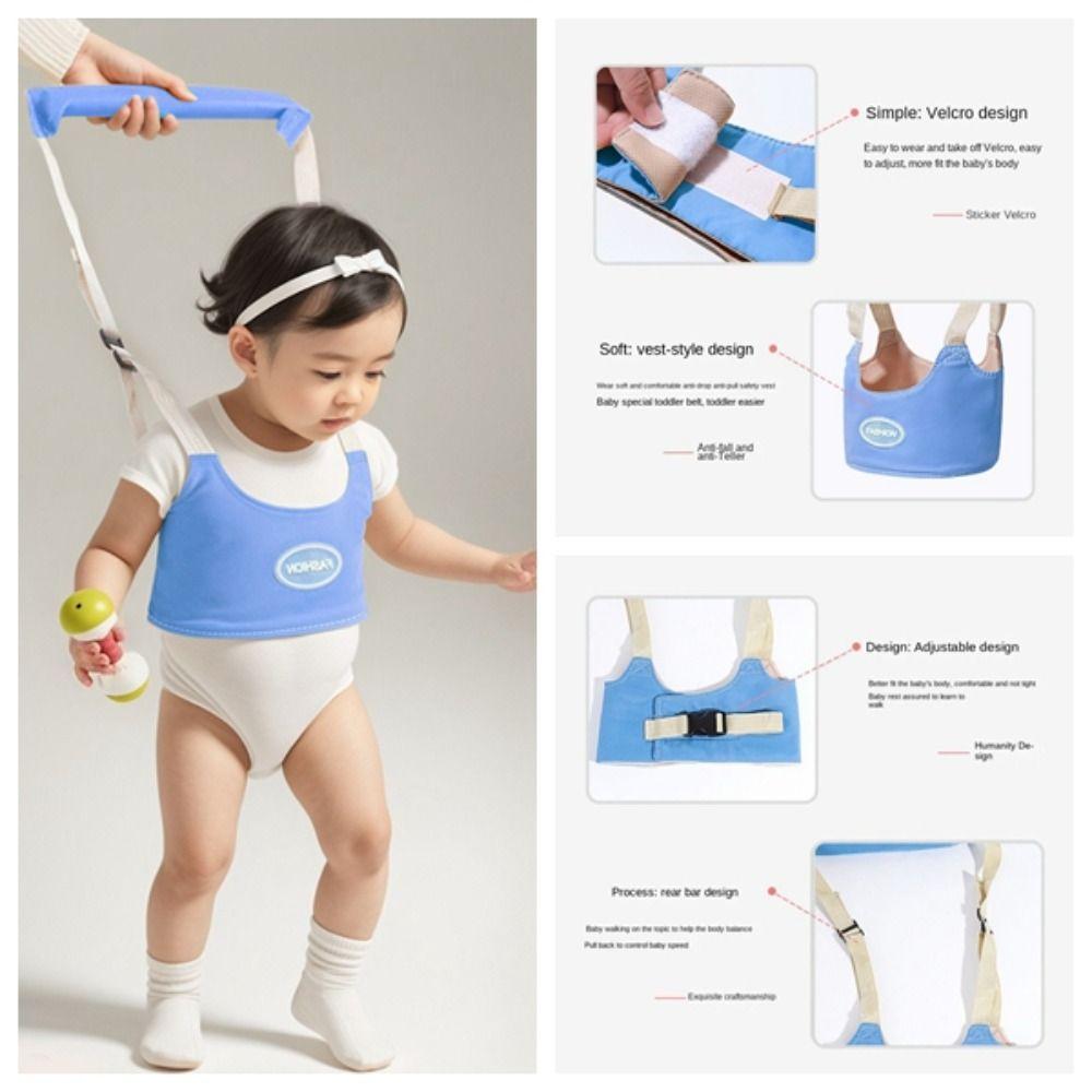 Adjustable Infant Walking Harness Safety Walking Assistant Strap Portable Baby Walker Belt Reins
