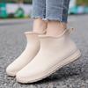 2024 Summer New Fashion Outdoor Women's PVC Waterproof Non-slip Rain Boots Short Tube Rain Boots Kitchen Work Rain Boots 36-41