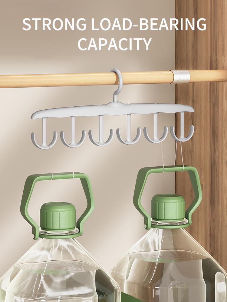 2pcs Wavy Clothes Hanger, Household Multi-Functional Hook, Drying Strap, Seamless Clothes Rack