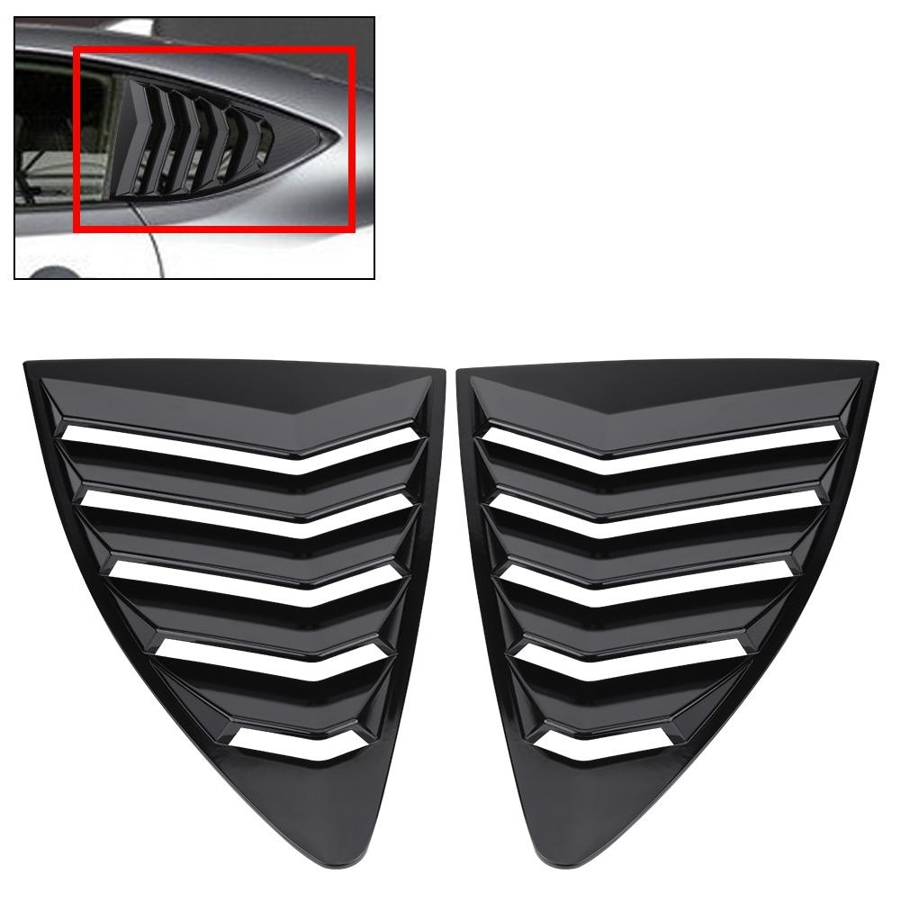 1 Paar Zijraam Louver Ventilatiekap Sierlijst voor 86CelsiusScion FR S 13-18 Zwart