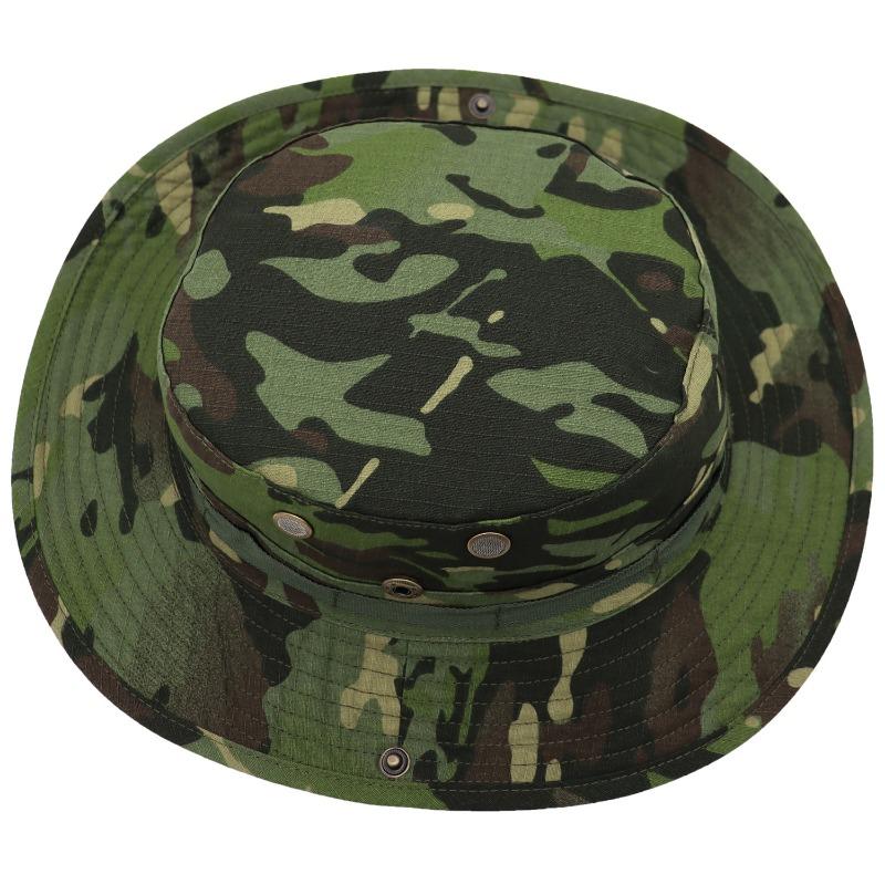 Summer fishing outdoor bucket hat sun protection mountaineering breathable camouflage visor hot-selling penny hat camping