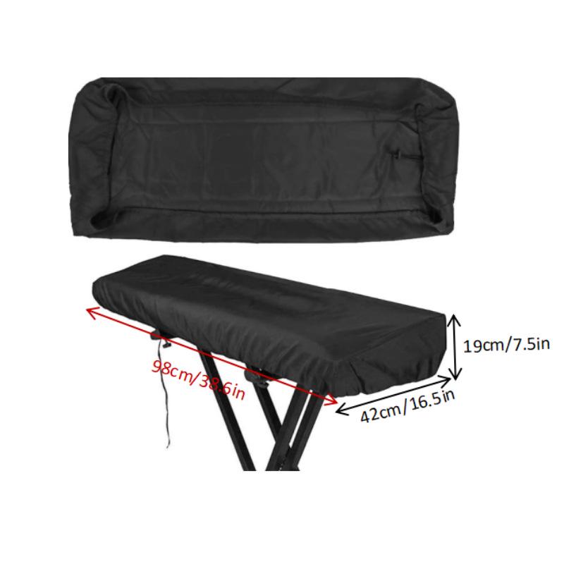 Waterproof 210D Silver-Coated Piano Dust Cover & Storage Bag