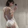 [Gilt Fireworks] Adult Women's Triangle One-piece Halter Cover Meat Skinny Professional Racing Swimsuit Women