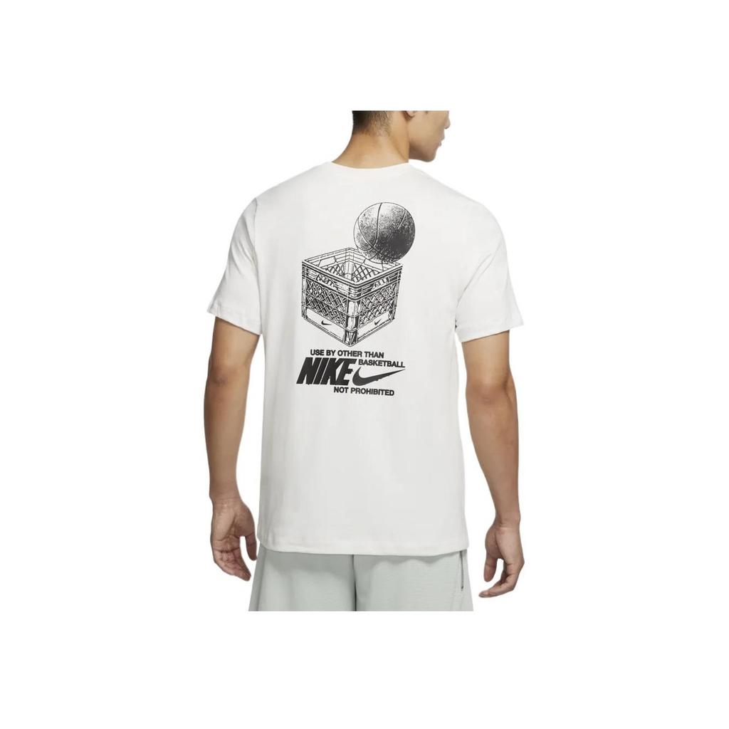 Nike Vintage Logo Print Crew Neck Short Sleeve T-Shirt Men Tops White DR7638-030