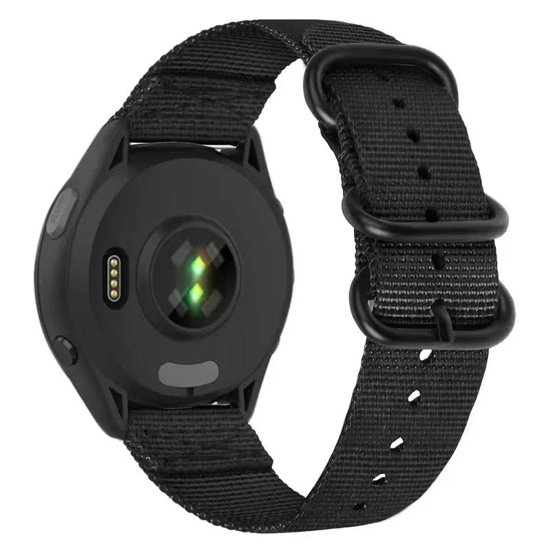 22mm Three-ring Nylon Loop Strap For Amazfit T-Rex3 Pro 48mm Buckle Bracelet Wristband For Amazfit Helio/Bip 6-5/Balance 2/GTR 4