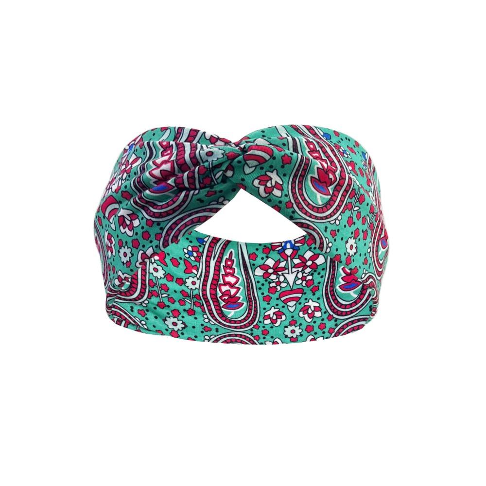 10*25cm Bohemian Yoga Elastic Headband Sweat Absorbent Sports Fitness Headband