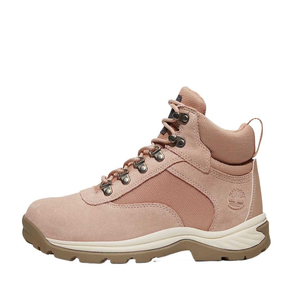 Timberland White Ledge Leather Waterproof Casual Classic Simple Retro Mid-Calf Outdoor Boots Women Boots Pink TB0A2KNTEWV