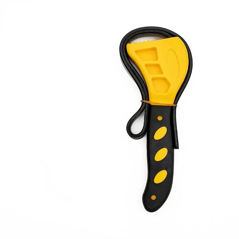 Multifunctional Belt Wrench Adjustable Rubber Strap Jar Wrench Tool Opener Wrench Cartridge Pipe Wre Filter Oil Disassembly