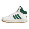 adidas Hoops Mid K White Collegiate Green Gum Kids Sneakers Core-White JS4134