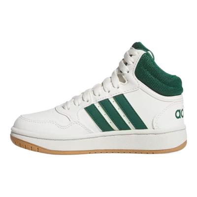 Hoops Mid K White Collegiate Green Gum Kids Sneakers Core-White JS4134
