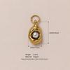 Pendentif Transfrontalier en Acier Inoxydable Or 18K: Série Personnalisée DIY pour Femmes