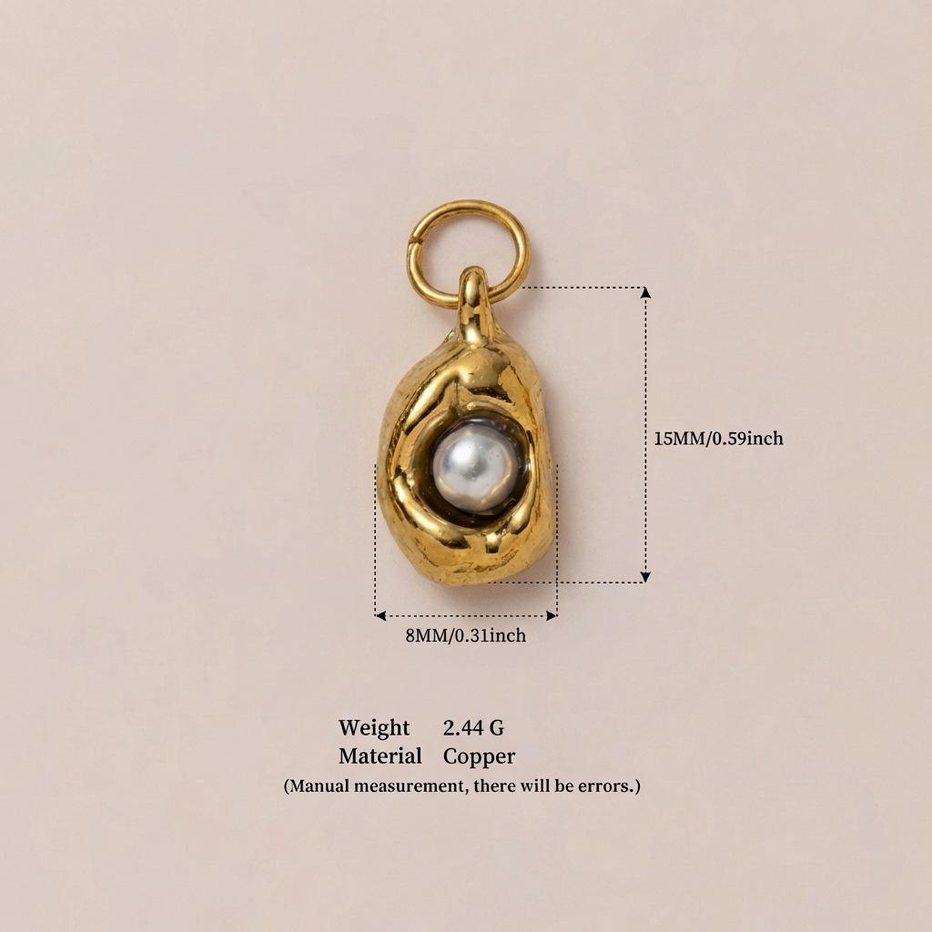 Pendentif Transfrontalier en Acier Inoxydable Or 18K: Série Personnalisée DIY pour Femmes