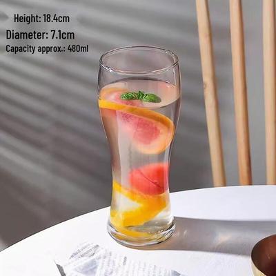 Shangqi 480ml Kónické sklenice na pití, Sada 4
