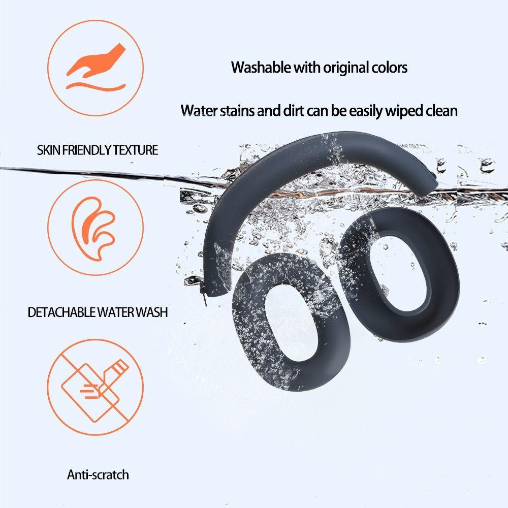 Anti-scratch Wireless Headphones Cover Soft Headset Pad for Sony WH-1000XM6 Bluetooth Headset