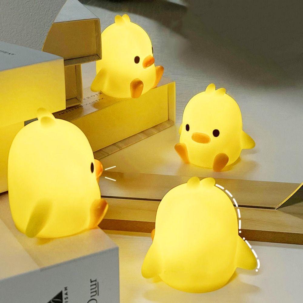 LED Duck Night Light Cartoon Bedside Lamp Sleeping Lamp  Bedroom Decorative Lighting