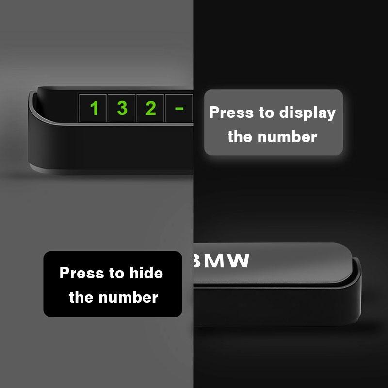 1Pcs Car Temporary Parking Card Phone Number Card Plate Sticker for BMW M Power Performance F10 F31 E36 E39 E87 E90 X3 X5 X6 X7