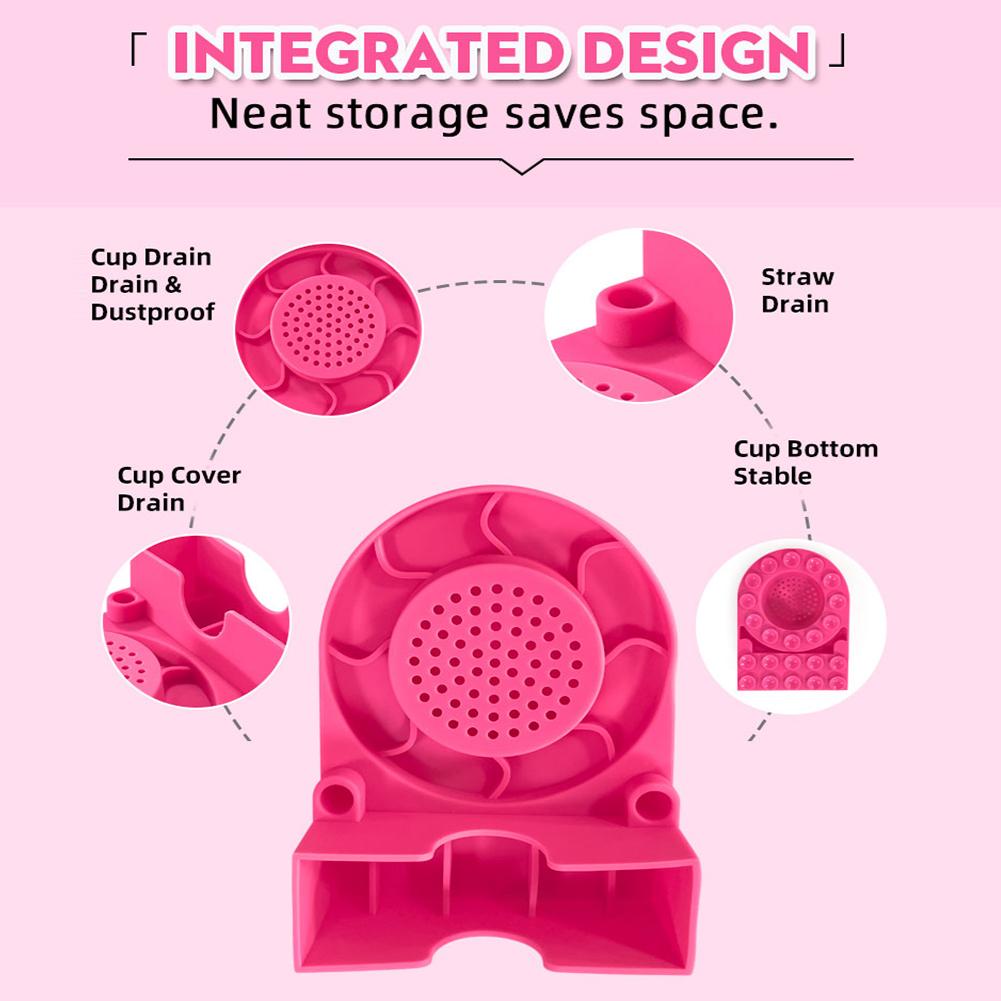 Silicone Water Bottle Drying Rack Non-Slip Cup Dryer Bottle Drainer Stand for Stanley Cup 40oz Accessories