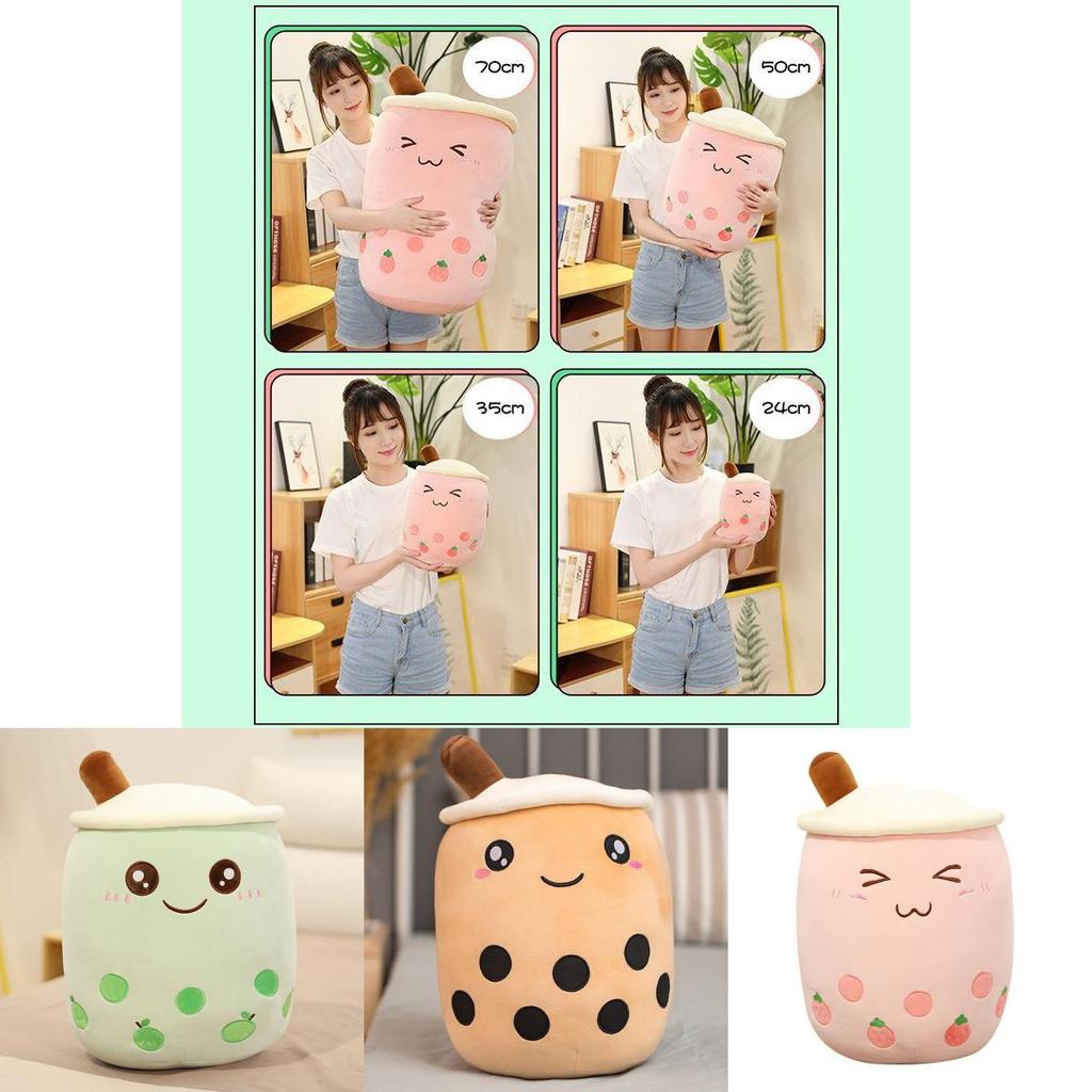 Süßes Bubble Tea Boba Tasse Plüschkissen Kissen Ideal für Geschenke und Spielzeit