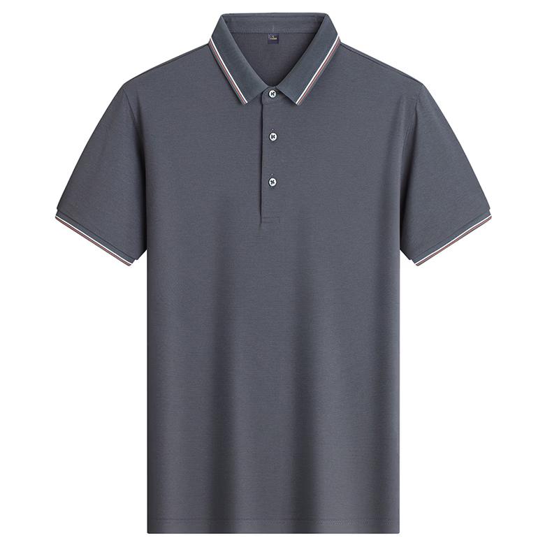 Yuzhaolin Men s Casual Contrast Collar Polo Shirt 175/L