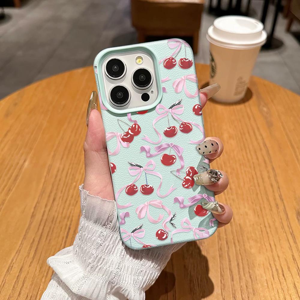 

Luxury Bow Phone Case For Iphone 17 12 Plus 11 Pro Max 13 16 15 14 17E 16E Stylish Slim Shockproof Protective Shell iphone 17E зелёный