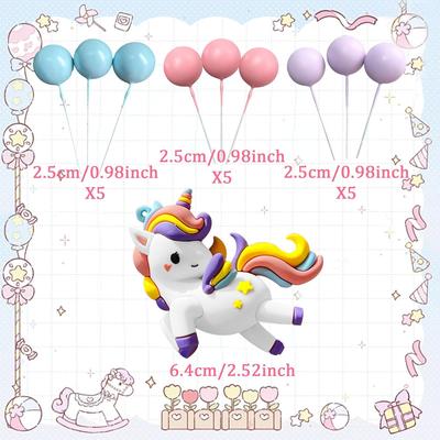 Pony Unicorn Cake Decoration Pony Birthday Decoration Unicorn Party Favors Rainbow Birthday Decoration