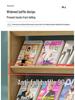 Wooden Floor-Standing Magazine and Newspaper Rack: Office Display and Storage for Books and Promotional Materials.