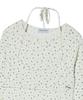 AWESOME STUDIO Flower Pattern Layered Top Light Beige