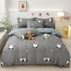 Cute Panda Bedding Set Cartoon Panda Duvet Cover Set for Boys Girls Kawaii Animal Comforter Cover with 2 Pillowcases Queen Size