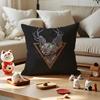 Sphynx Cat Cushion Cover Anti-dustmite Pillowcase Invisible Zipper Silky Short Plush Sofa Cushion Cover