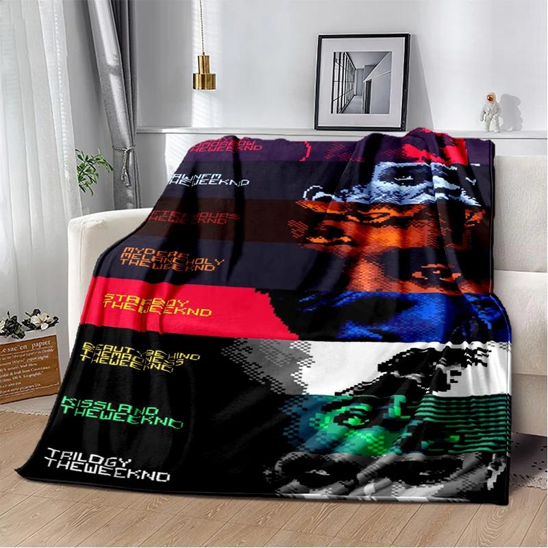 THE WEEKND,XO 3D Alternative R&B Abel Tesfaye Flannel Blanket,Soft Throw Blanket for Home Bedroom Bed Sofa Travel Cover Kid Gift 75x90cm