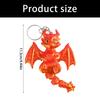 Unique 3D Printed Western Dragon Toy Keychain With Movable Joints For Play And Display Keyring Accessories