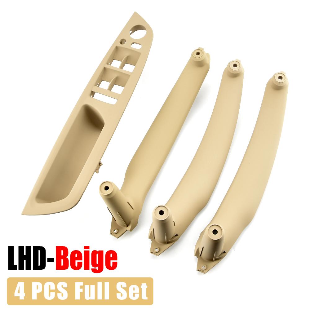 LHD 4PCS Set Left Front Driver's Seat Interior Door Armrests Door Pull Handle Kit Replacement For BMW E70 E71 X5 X6 2007-2013
