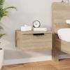 VidaXL Wall-mounted Bedside Table Sonoma Oak 34x30x20 Cm811382