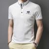 Summer Korean  Embroidered Polo Shirt Men's Luxury Top Casual Lapel Short Sleeve T-shirt Fashion Anti-wrinkle Men T Shirt