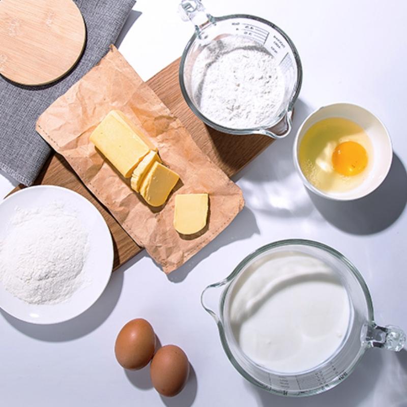 Kubek do mleka grubego kalibru Pogrubiony Wysokoborokrzemowy szklany kubek miarowy Duża pojemność Miarka do pieczenia Narzędzia kuchenne