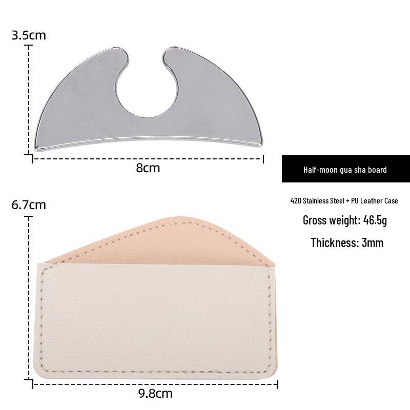 Stainless Steel Facial Gua Sha Board for Lifting and Massage
