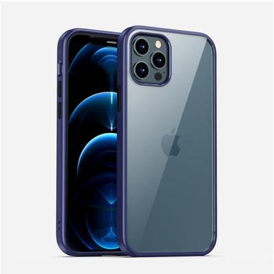 Yoowei Funda para iPhone 12, Funda Integral Antigolpes Bumper con Parte Trasera Transparente y Protector de Pantalla Integrado para iPhone 12