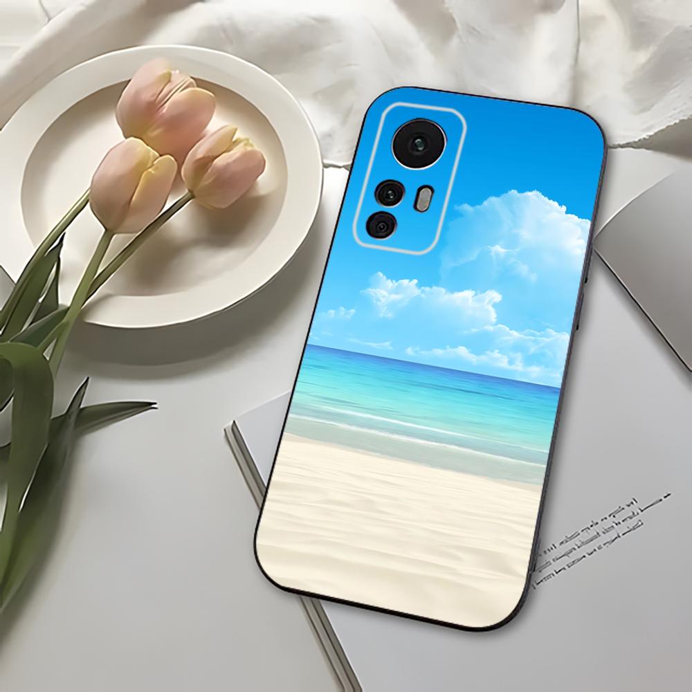 Beach Phone Case For Xiaomi 11 Redmi Note 11 5G 8T 9A 9 10T Note8Pro Note9 12SUltra Black Case