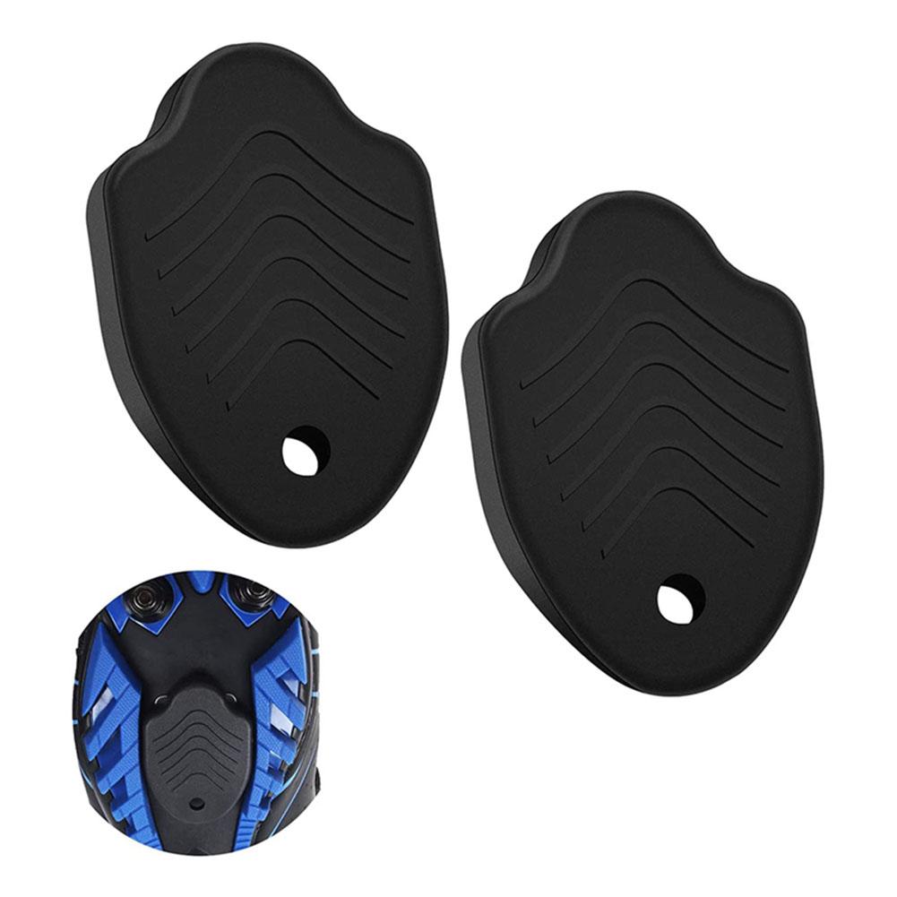 1 Pair Bike Cleat Covers Confortable Skidproof Wear-resistant Simple Installation Self-locking Protection Cover