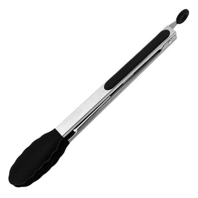 Ruhan High-Temperature Silicone Stainless Steel Food Tongs