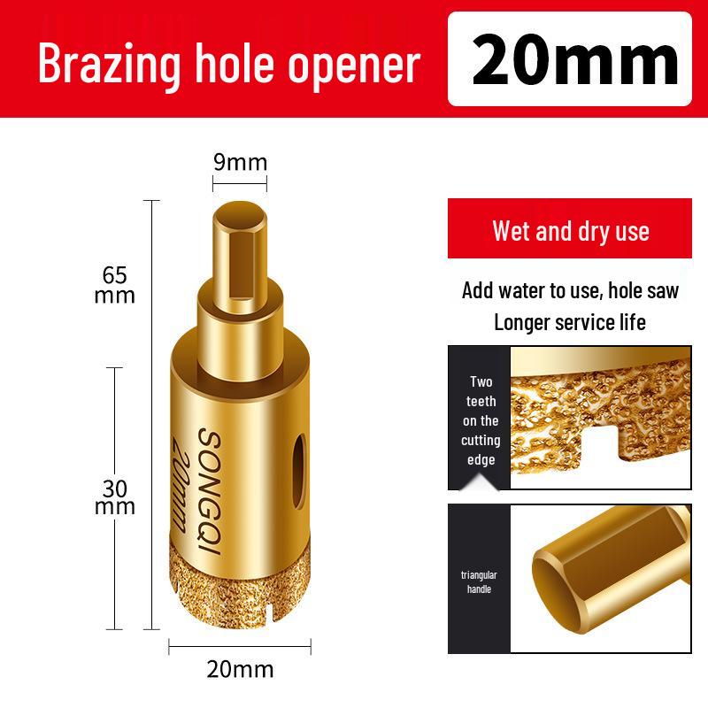 Diamond Tile Drilling Bit for Glass, Marble & Porcelain