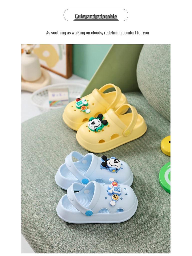 Bobdog Toddler Boys' Summer Closed-Toe Breathable EVA Slippers