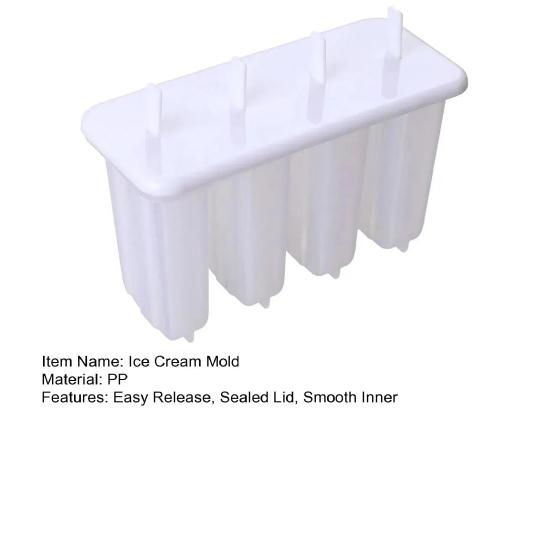 Stampo per ghiaccioli con coperchio Fai da te per bambini in silicone alimentare Facile da sformare A prova di perdite Divertente