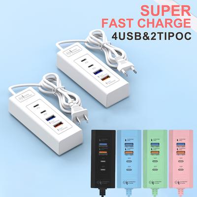 USB Şarj Aleti 15W PD Type C Hızlı Şarj Hızlı Duvar Şarj Cihazları USB Hub Adaptörü Cep Telefonu AB ABD Fişi USB Type C Şarj Aleti