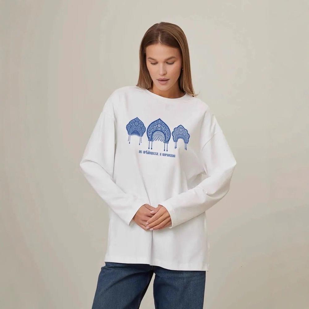 2025 New Style Pure Cotton Round Neck Long Sleeve Casual Loose Autumn Layering T-shirt