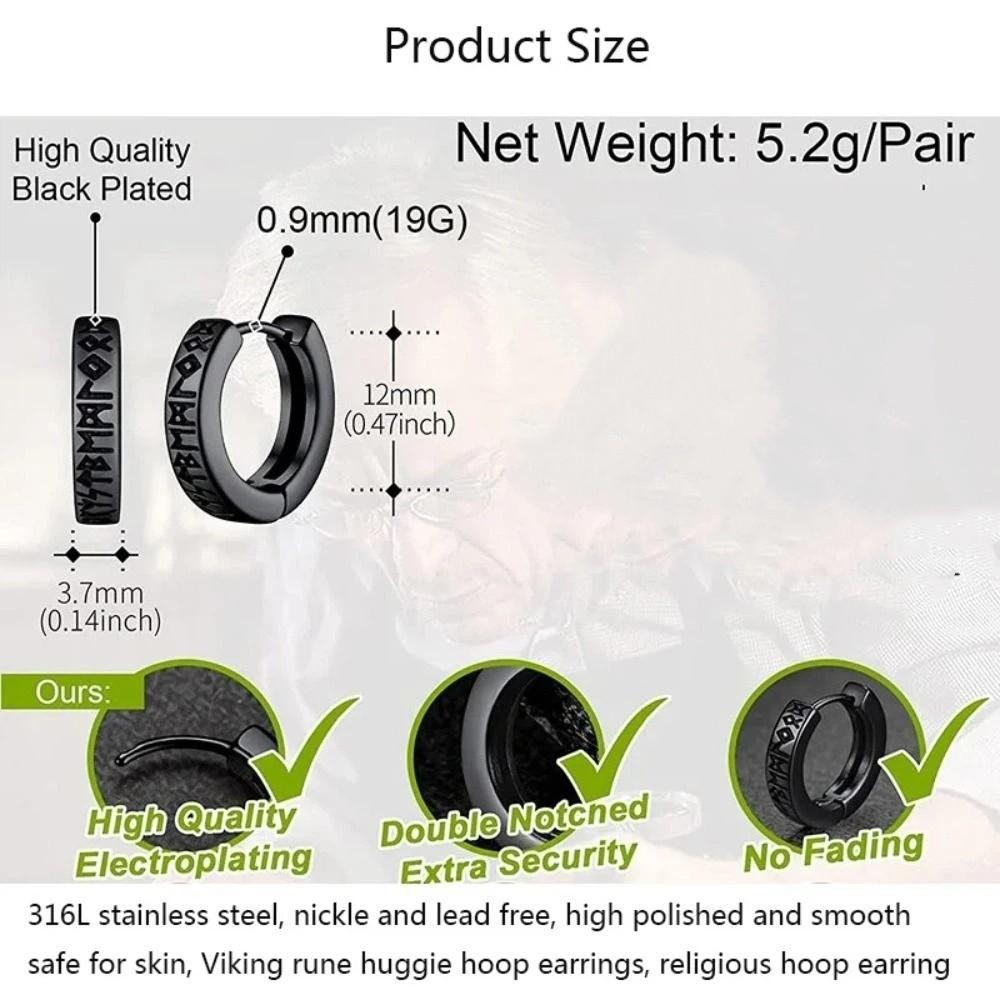 Edelstahl Herren Creolen Koreanischer Stil Ohrbügel Huggie Creolen Ohrschmuck Geschenk